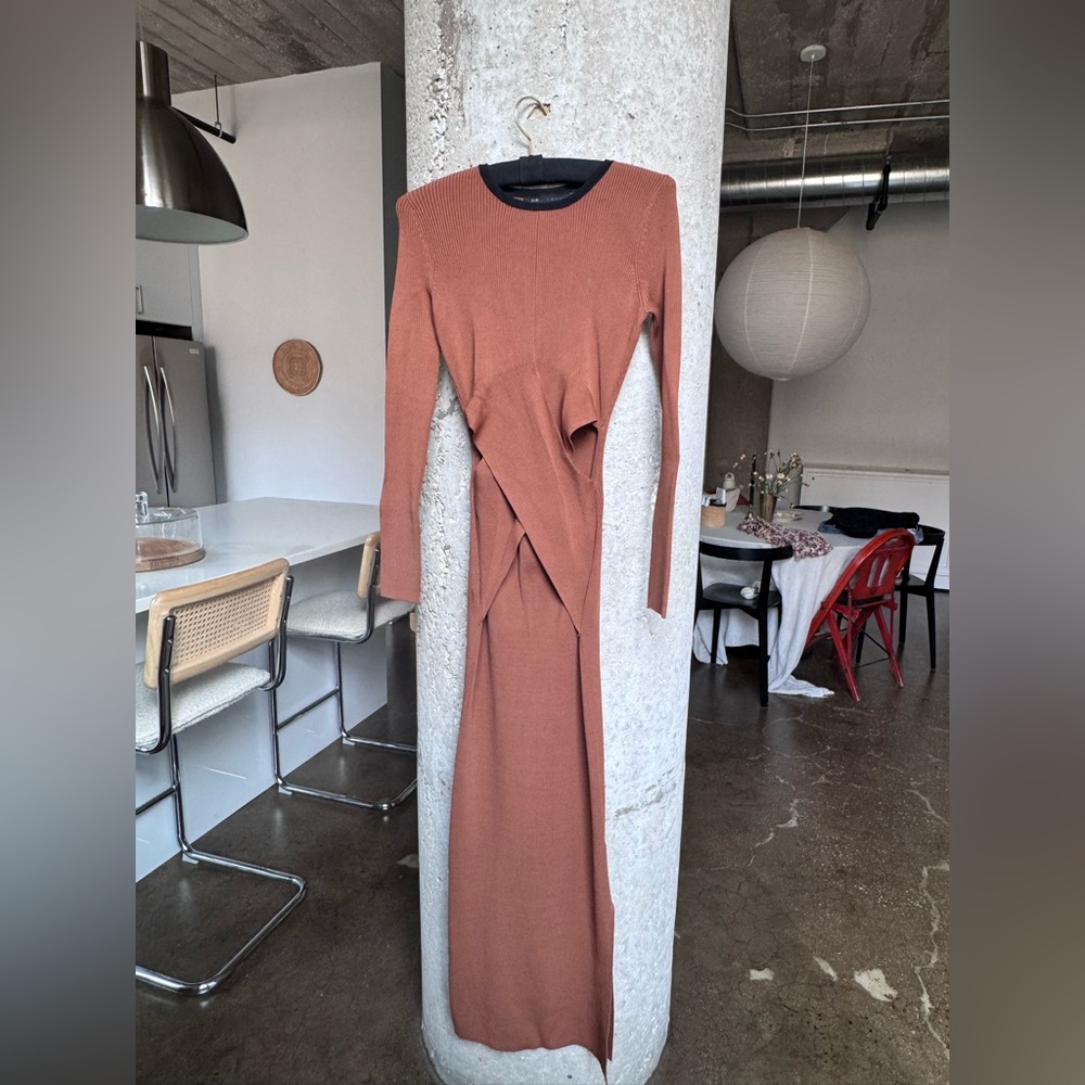 Elegant Rust Dress